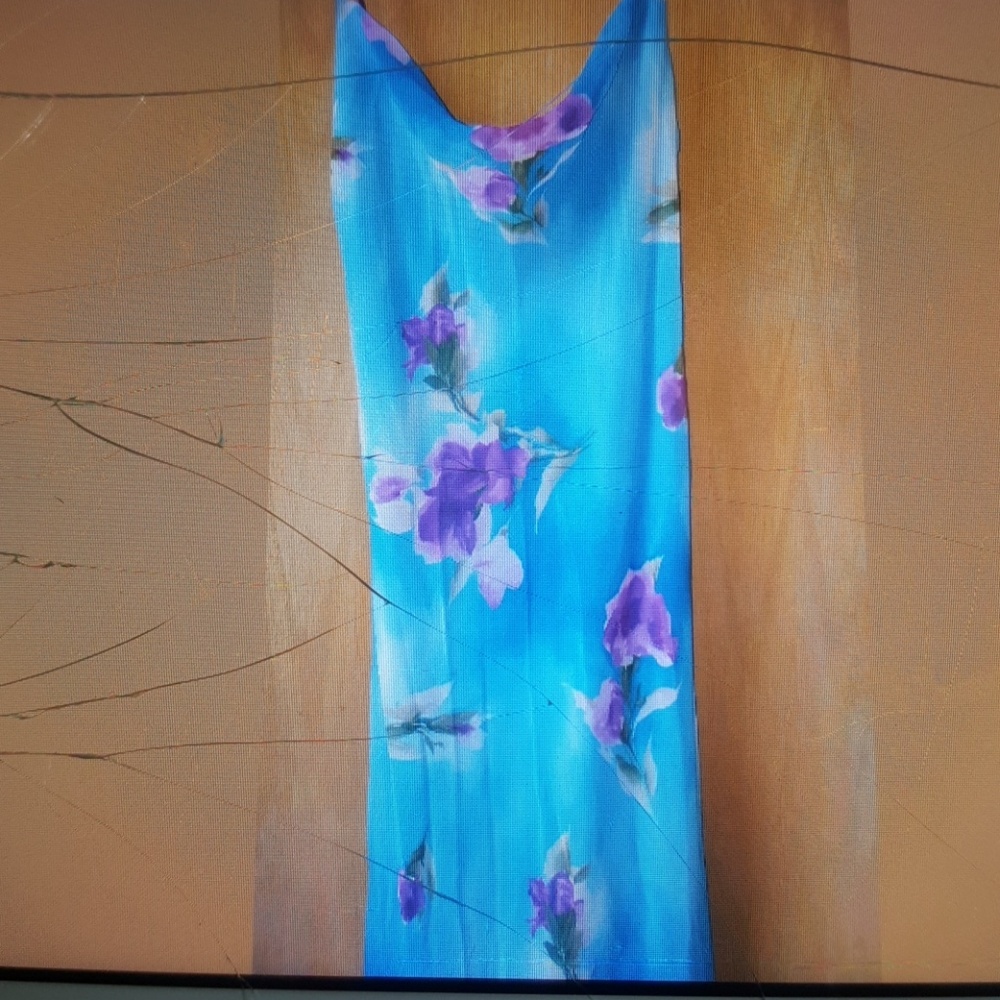 Ladies blue Floral Dress by Love and Liberty, Sz M